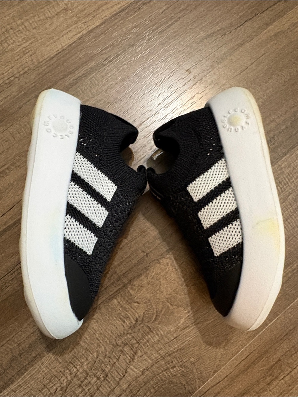 3 Toddler Size 7 Shoes - Adidas Bubble Comfy, Crocs, Native - Picture 3 of 12